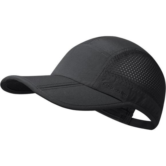 Folding outdoor hat for men long brim UPF 50 sun protection hiking cap - Picture 1 of 7